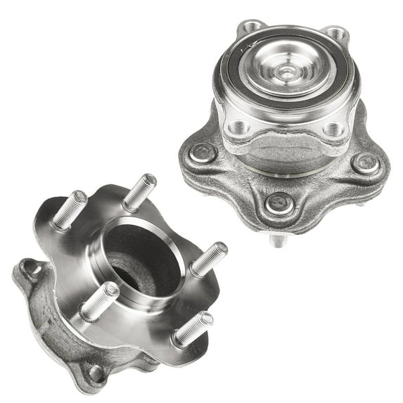 Detroit Axle - FWD Rear Wheel Hub & Bearings Assembly Replacement for 2009-2014 Nissan Murano, 2011-2017 Quest - 2pc Set