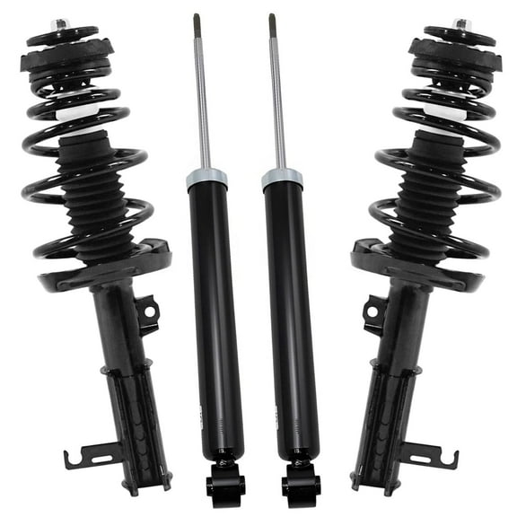 Detroit Axle - FWD Struts Shocks for 2010-2016 Buick LaCrosse, 2 Front Struts with Coil Springs 2 Rear Shock Absorbers 2011 2012 2013 2014 2015 Replacement Suspension Kit
