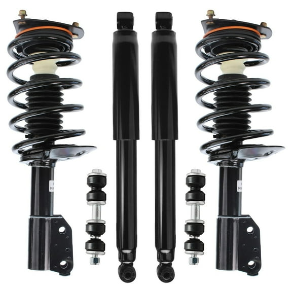 Detroit Axle - FWD Struts Shocks for 97-05 Chevy Venture Silhouette 99-05 Pontiac Montana 97-98 Complete 2 Front Struts w/Coil Spring 2 Sway Bars Replacement 2 Rear Shock Absorbers
