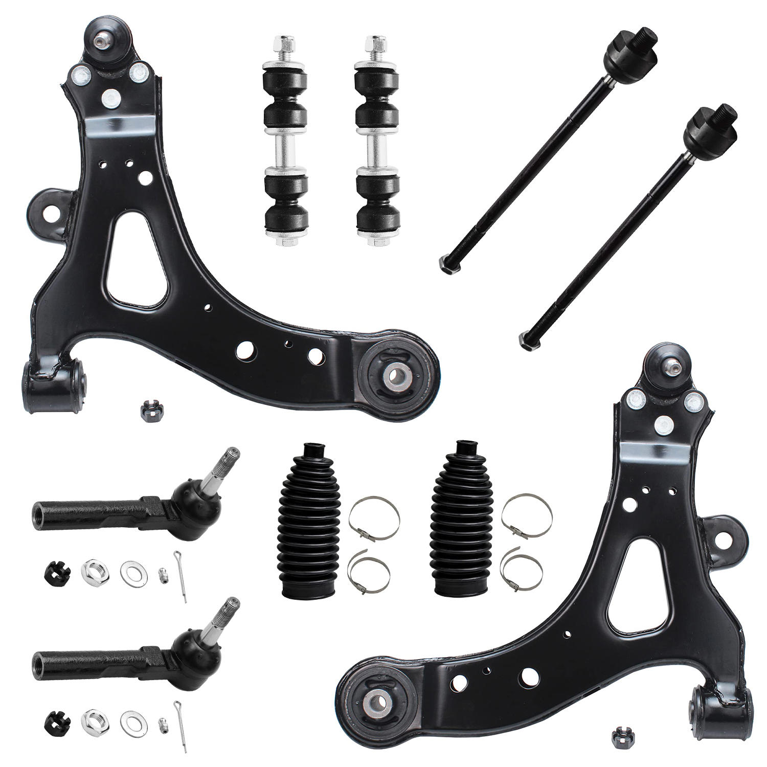 Detroit Axle - Front 10pc Control Arms Kit for 2002-2007 Buick ...