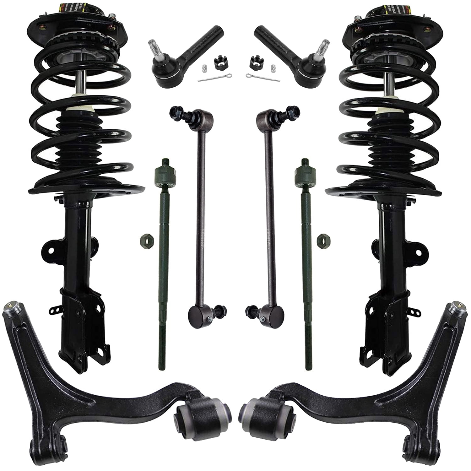 TRQ Front Shock Absorber Set For 1986-1995 Toyota 4Runner & Pickup, 1993-1998 T100 - 2 Piece Direct Replacement Kit