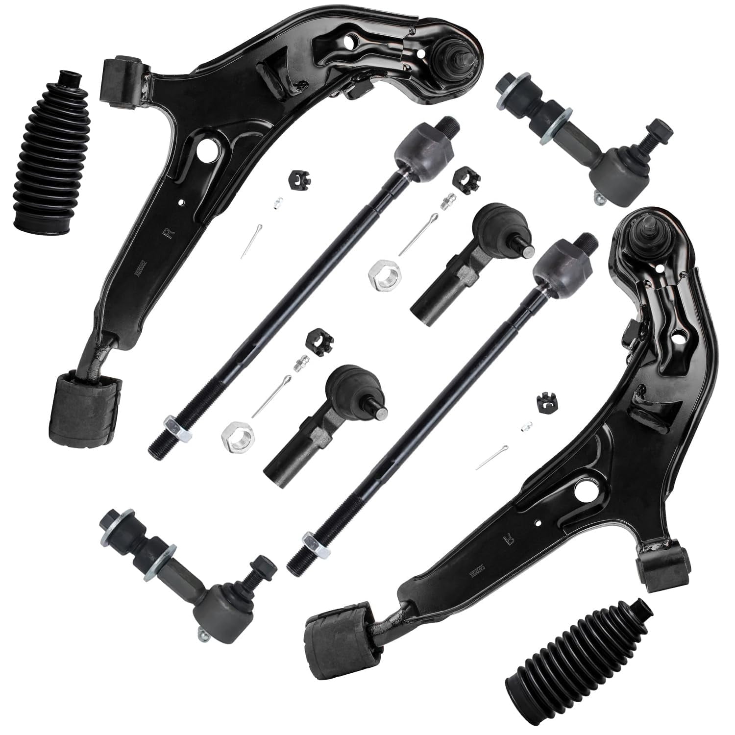 Detroit Axle - Front 10pc Control Arms Kit for 95-99 Nissan Maxima, 96 ...
