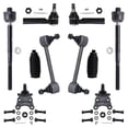 thumbnail image 1 of Detroit Axle - Front 10pc Suspension Kit for 2004-2005 Chevy Colorado GMC Canyon, 2006 Isuzu i-350, 4 Outer Inner Tie Rod Ends 2 Sway Bars 2 Ball Joints 2 Boots + Bellows Replacement, 1 of 7