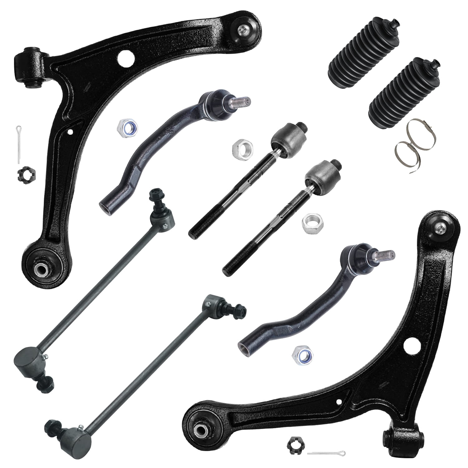 PartsW Acura MDX 2001-2005 6Pc Inner Outer Tie Rod End and