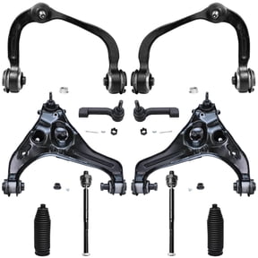 Detroit Axle - Front 10pc Suspension Kit for 2009-2013 Ford F-150 Expedition Lincoln Navigator, 4 Upper Lower Control Arms w/Ball Joints 4 Inner Outer Tie Rods 2 Boots 2010 2011 2012 Replacement