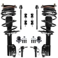 thumbnail image 1 of Detroit Axle - Front 10pc Suspension Kit for Buick Allure Century Regal Lacrosse Chevrolet Impala Monte Carlo, Lower Ball Joints Struts w/Coil Spring Sway Bars Tie Rods Replacement, 1 of 7