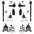 thumbnail image 1 of Detroit Axle - Front 10pc Suspension Kit for Honda Passport Isuzu Amigo Axiom Rodeo Sport, 4 Ball Joints 4 Tie Rods 2 Boots Replacement, 1 of 7