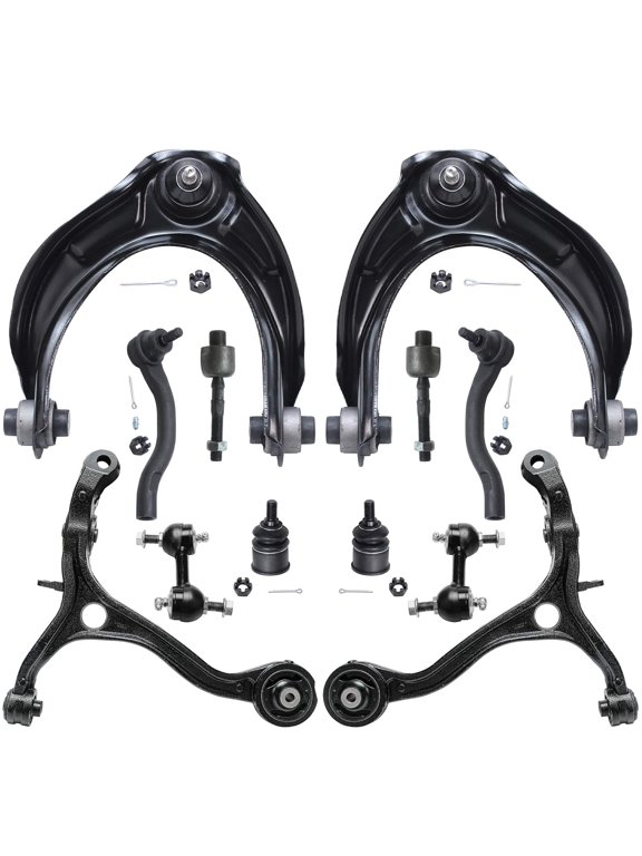 - Front 12pc Suspension Kit for 08-12 Honda Accord 2008 2009 2010 2011 2012, 4 Upper and Lower Control Arms 2 Lower Ball Joints 4 Tie Rods 2 Sway Bars Replacement