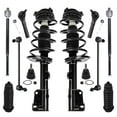 thumbnail image 1 of Detroit Axle - Front 12pc Suspension Kit for 2008-2010 Chrysler Town & Country Dodge Grand Caravan 2 Ready Struts 2 Lower Ball Joints 4 Tie Rods 2 Sway Bars 2 Boots, 1 of 7