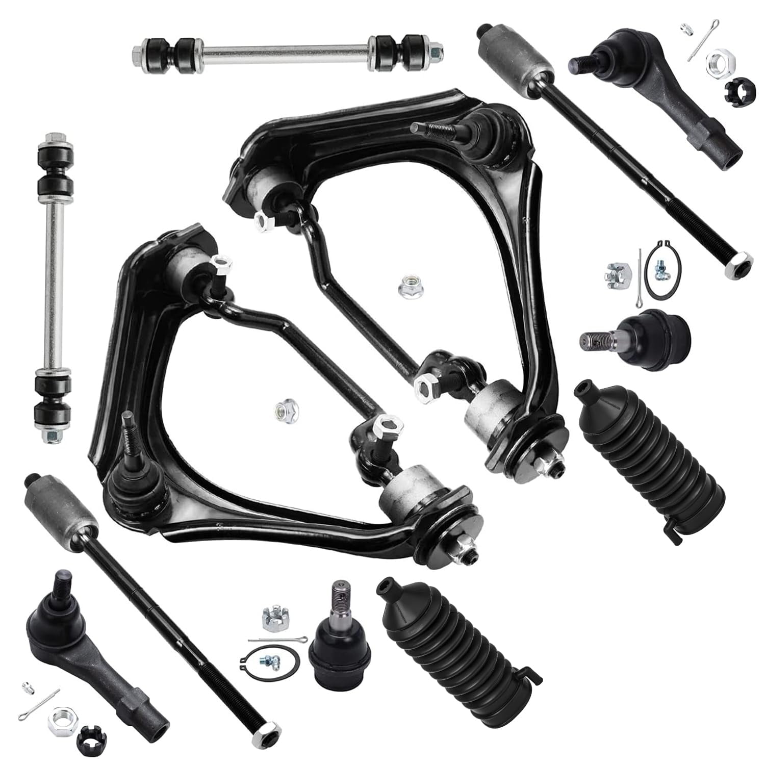 Detroit Axle - Front 12pc Suspension Kit for 4.0L 2002 2003 Ford ...