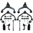 thumbnail image 1 of Detroit Axle - Front 14pc Suspension Kit for 2.4L & 3.7L Jeep Liberty 2002 2003 2004, Upper Lower Control Arms Ball Joints Sway Bars Inner Outer Tie Rods Boots, 1 of 9