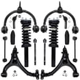 thumbnail image 1 of Detroit Axle - Front 14pc Suspension Kit 2005-2010 Jeep Grand Cherokee Commander, 2 Struts 4 Lower and Upper Control Arms w/Ball Joints 4 Tie Rods 2 Sway Bars 2 Boots 2006 2007 2008 2009 Replacement, 1 of 9