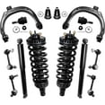 thumbnail image 1 of Detroit Axle - Front 14pc Suspension Kit for Buick Rainier Chevy Trailblazer EXT GMC Envoy XL, 2 Struts 2 Rear Shock Absorbers 2 Upper Control Arms 4 Ball Joints 4 Front and Rear Sway Bars Replacement, 1 of 7