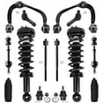 thumbnail image 1 of Detroit Axle - Front 14pc Suspension Kit RWD Ford F-150 Lincoln Mark LT 2005 2006 2007 2008, Upper Control Arms Lower Ball Joints Sway Bars Tie Rods 2 Boots 2 Strut with Coil Spring Replacement, 1 of 7