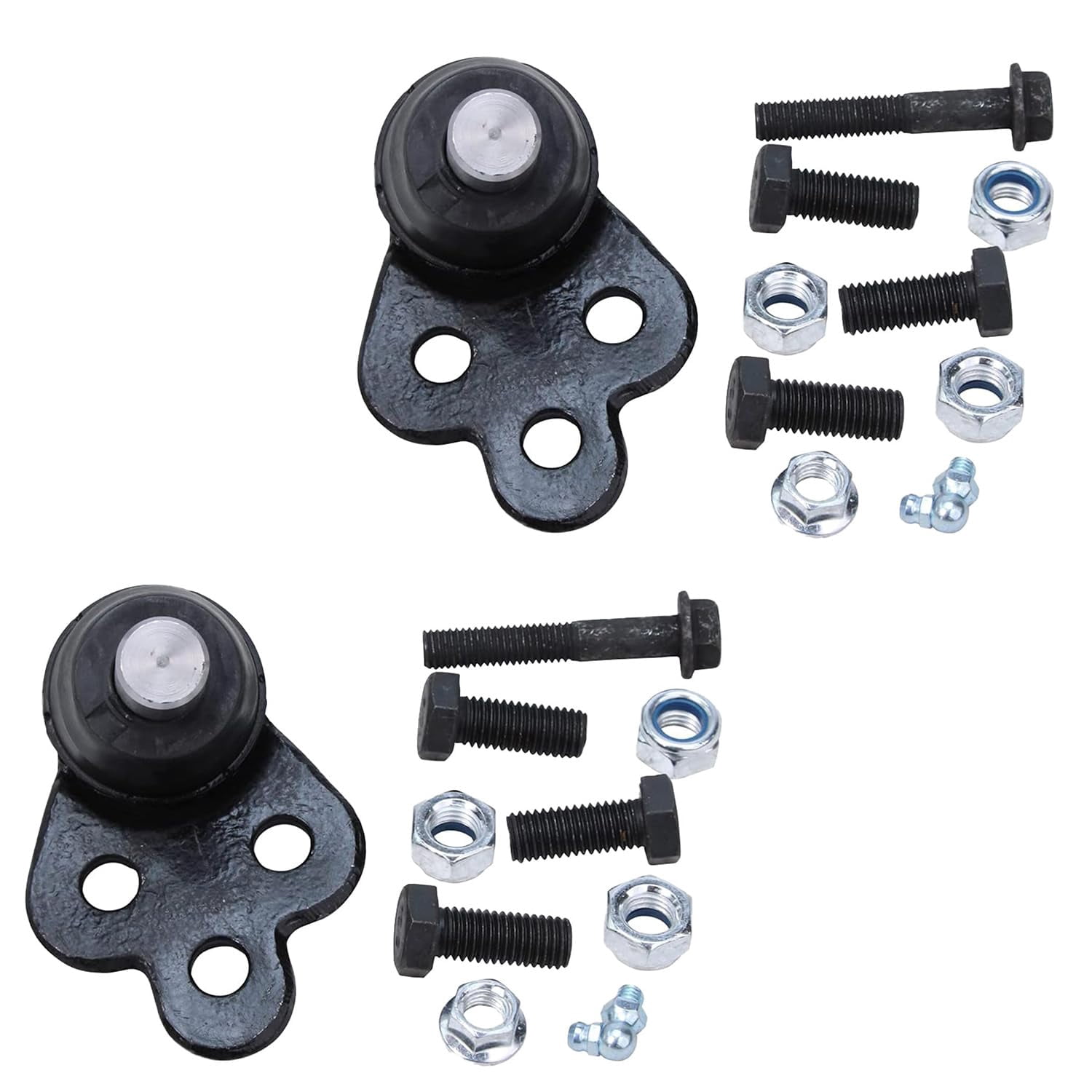 Detroit Axle - Front 2pc Ball Joints for Chevy Cobalt Pontiac G5 Saturn Ion Pontiac Pursuit, 2 Lower Ball Joints Set Replacement