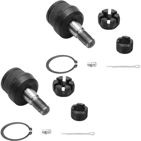 Detroit Axle - Front 2pc Ball Joints for Jeep Cherokee Comanche Grand Cherokee Wagoneer TJ Wrangler, 2 Lower Ball Joints Pair Replacement