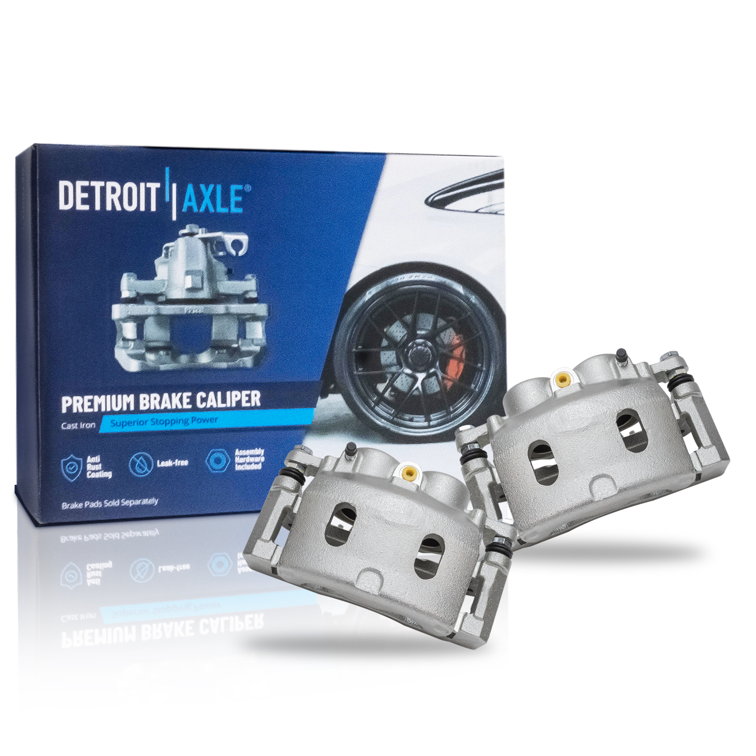 Detroit Axle Front 2pc Brake Calipers for Cadillac Escalade ESV EXT