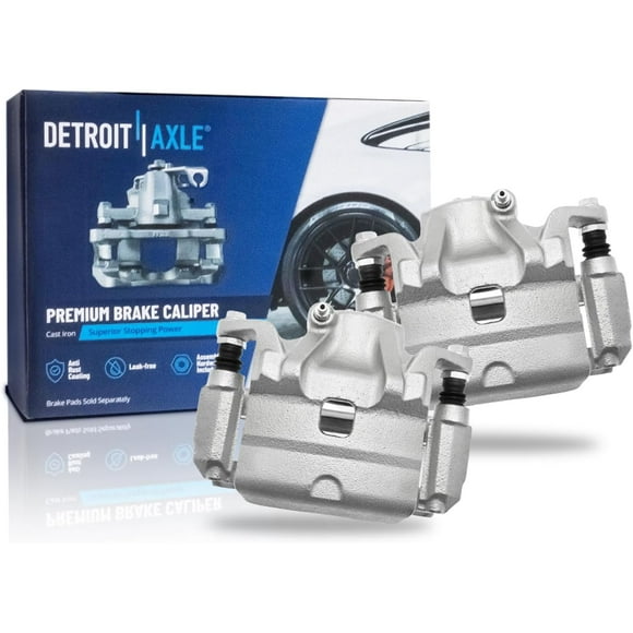 Detroit Axle - Front 2pc Brake Calipers for 2010-2013 Nissan Altima, 2011-2012 Sentra, 2 Disc Brake Calipers with Brackets Replacement