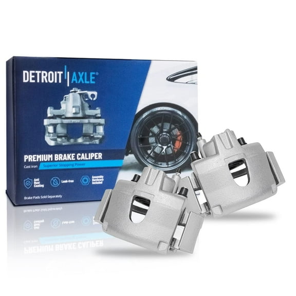 Detroit Axle - Front 2pc Brake Calipers for Chrysler Voyager Town & Country Dodge Grand Caravan, 2 Disc Brake Calipers Replacement
