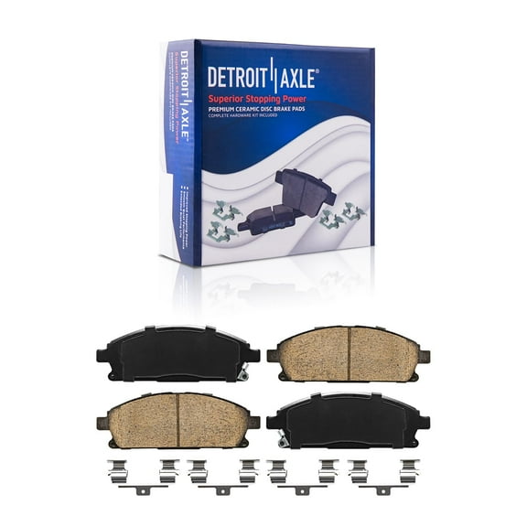 Detroit Axle - Front 2pc Brake Pads for Acura MDX Infiniti Q45 QX4 Nissan Pathfinder Quest X-Trail, 2 Ceramic Brake Pads Replacement