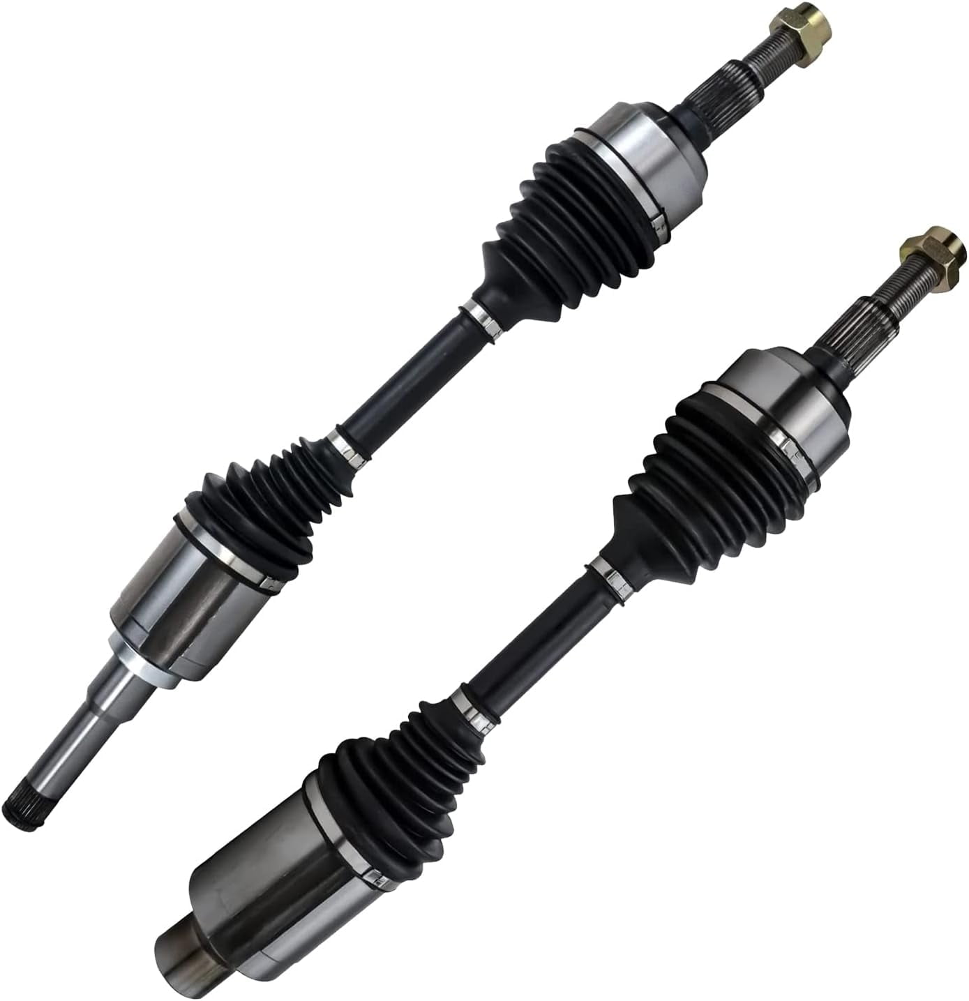 Detroit Axle - 2.4L Front CV Axle Shafts for 2010-2017 Chevrolet Equinox GMC Terrain 2011 2012 2013 2014 2015, 2 CV Axle Shafts Assembly Replacement