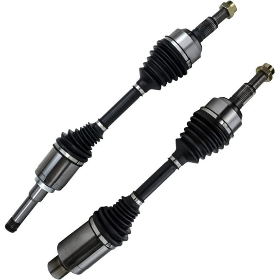 Detroit Axle - 2.4L Front CV Axle Shafts for 2010-2017 Chevrolet Equinox GMC Terrain 2011 2012 2013 2014 2015, 2 CV Axle Shafts Assembly Replacement