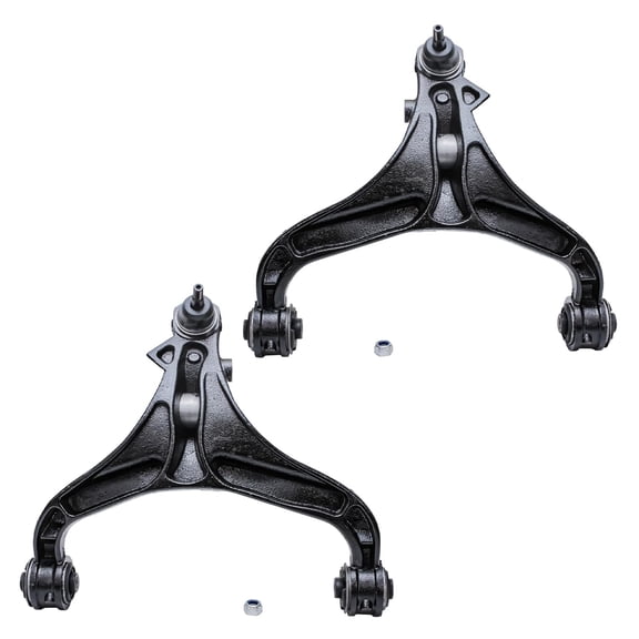 Detroit Axle - Front 2pc Control Arms for 2007-2011 Dodge Nitro, 08-12 Jeep Liberty, 2 Lower Control Arms w/Ball Joints Assembly Set 2007 2008 2009 2010 2011 2012 Replacement