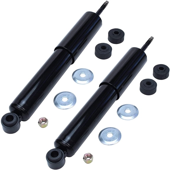 Detroit Axle - Front 2pc Shock Absorbers for 2WD 00-05 Ford Excursion, 99-23 Ford F-250 F-350 Super Duty, 2 Shock Absorbers Assembly 2000 2001 2002 2003 2004 2005 Replacement