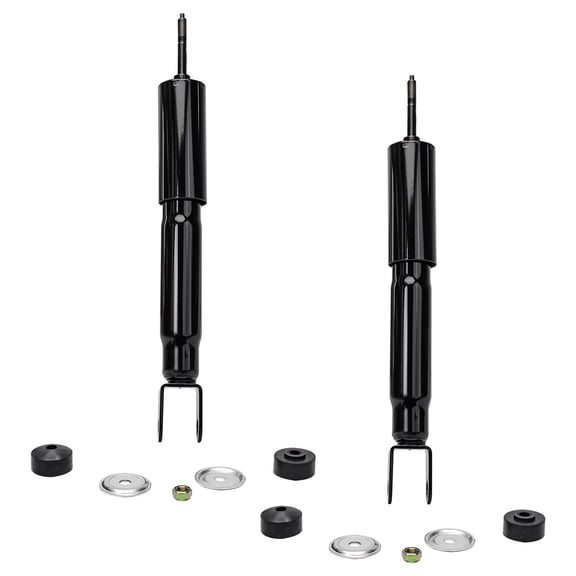 Detroit Axle - Front 2pc Shock Absorbers for Chevy Avalanche Suburban Express GMC Savana Yukon XL 1500 2500 Tahoe, 2 Shock Absorbers Assembly Replacement