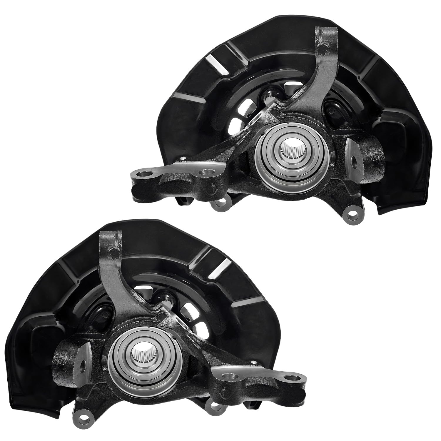 Pair of 2 Front Left-Right Steering Knuckle & Wheel Hub For 2006-2011