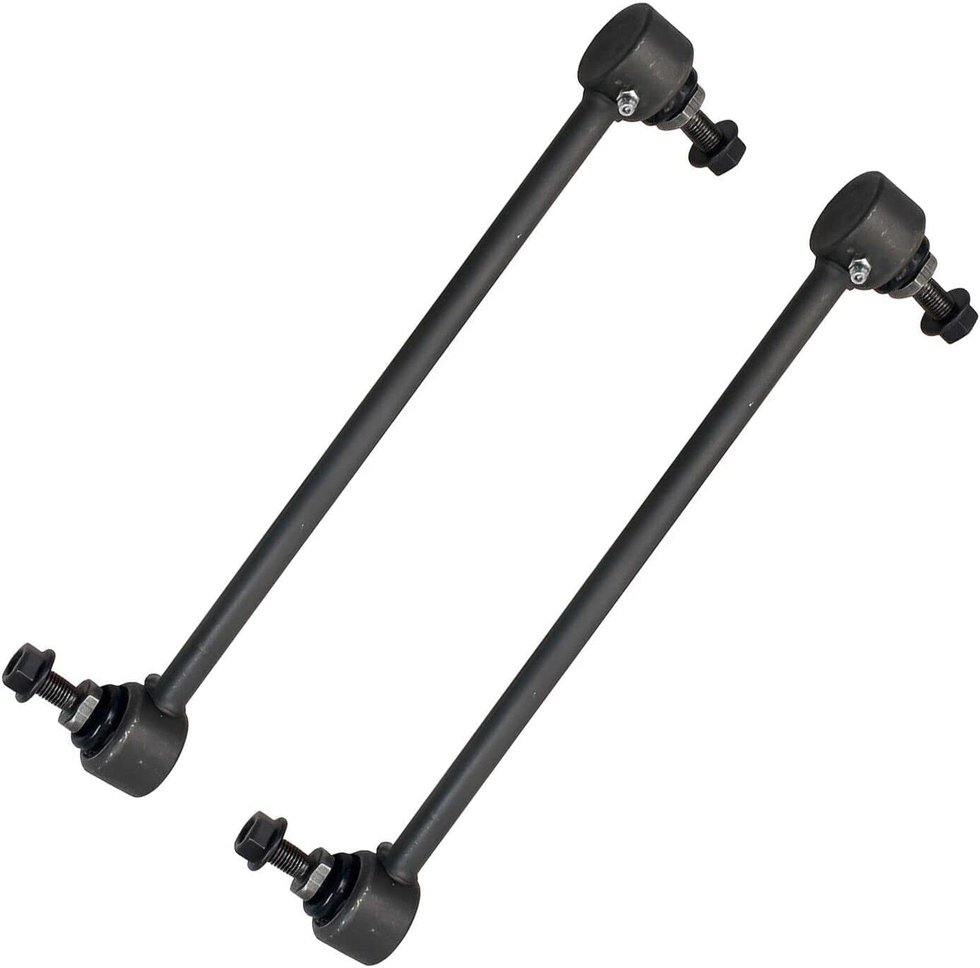 Detroit Axle - Front 2pc Sway Bars for 12-19 Fiat 500, 2 Sway Bar End Links 2012 2013 2014 2015 2016 2017 2018 2019 Replacement