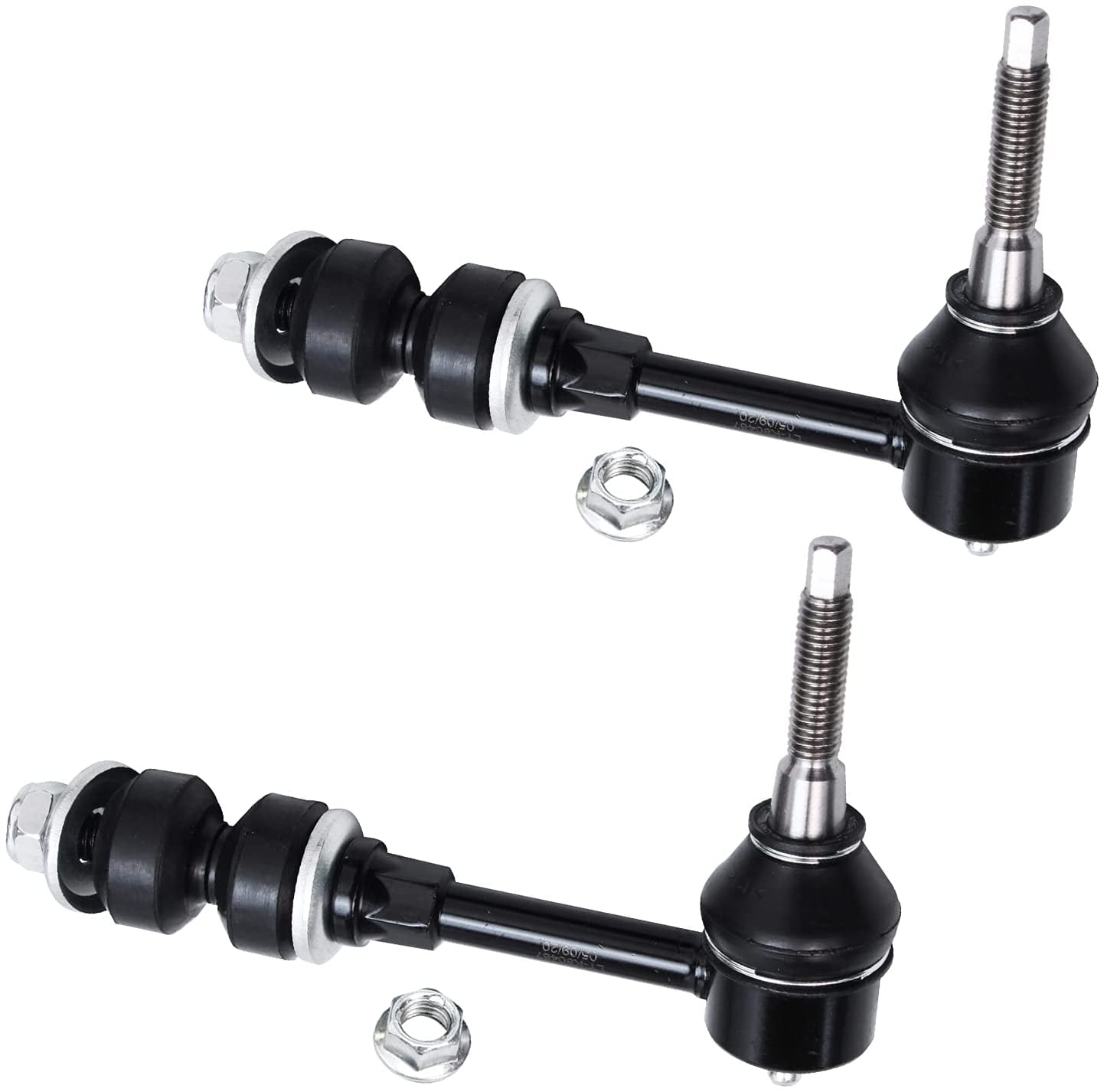 Detroit Axle - Front 2pc Sway Bars for 4WD 03-05 Dodge Ram 2500 3500, 2 Stabilizer Sway Bar Links 2003 2004 2005 Replacement
