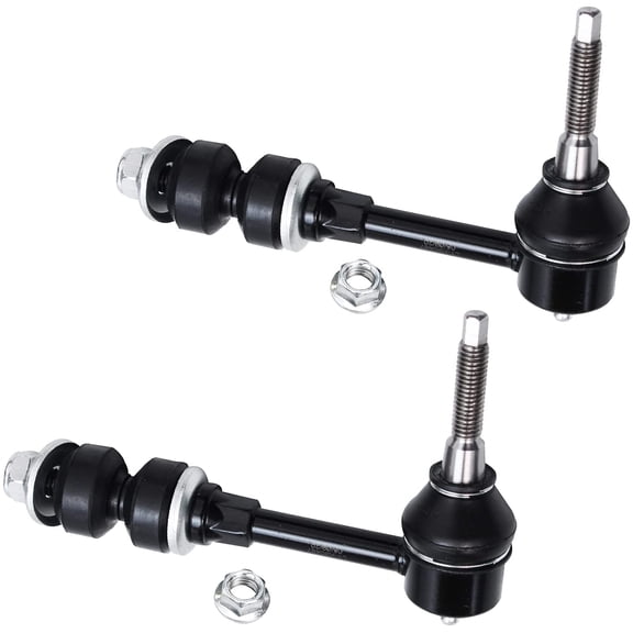 Detroit Axle - Front 2pc Sway Bars for 4WD 03-05 Dodge Ram 2500 3500, 2 Stabilizer Sway Bar Links 2003 2004 2005 Replacement