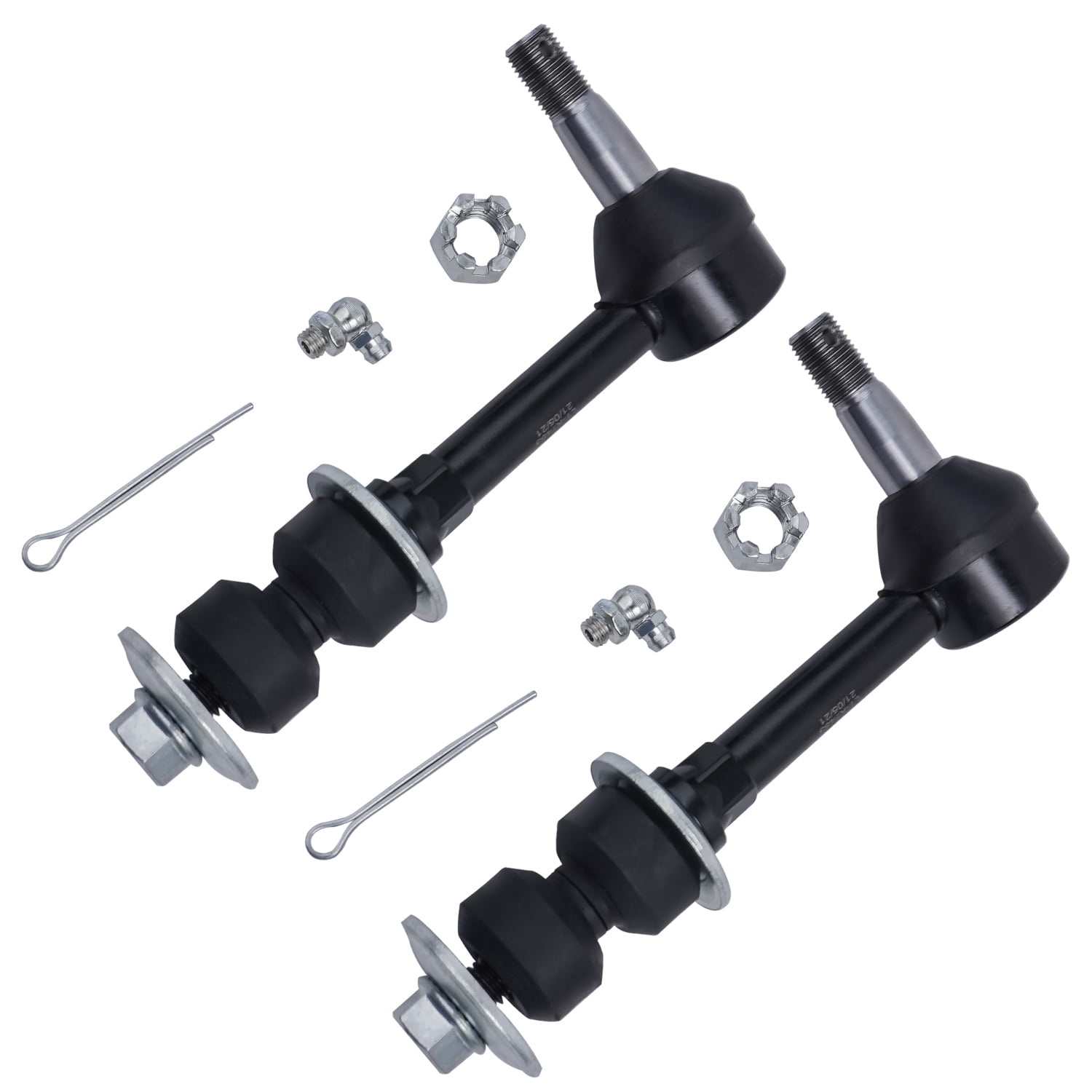 Detroit Axle - Front 2pc Sway Bars for 4WD 2000-2002 Dodge Ram 2500 3500, 2 Stabilizer Sway Bar End Links 2000 2001 2002 Replacement