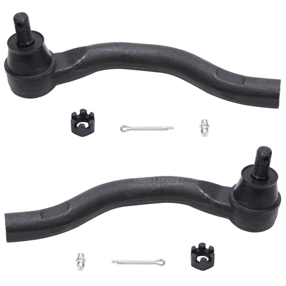 Detroit Axle - Front 2pc Tie Rods for 2013-2019 Acura ILX, 12-15 Honda Civic, 2 Suspension Outer Tie Rod Ends 2012 2013 2014 2015 2016 2017 2018 2019 Replacement