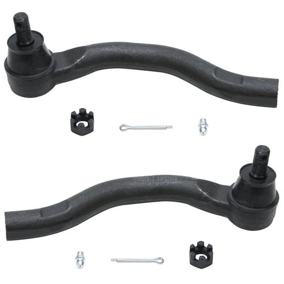 Detroit Axle - Front 2pc Tie Rods for 2013-2019 Acura ILX, 12-15 Honda Civic, 2 Suspension Outer Tie Rod Ends 2012 2013 2014 2015 2016 2017 2018 2019 Replacement