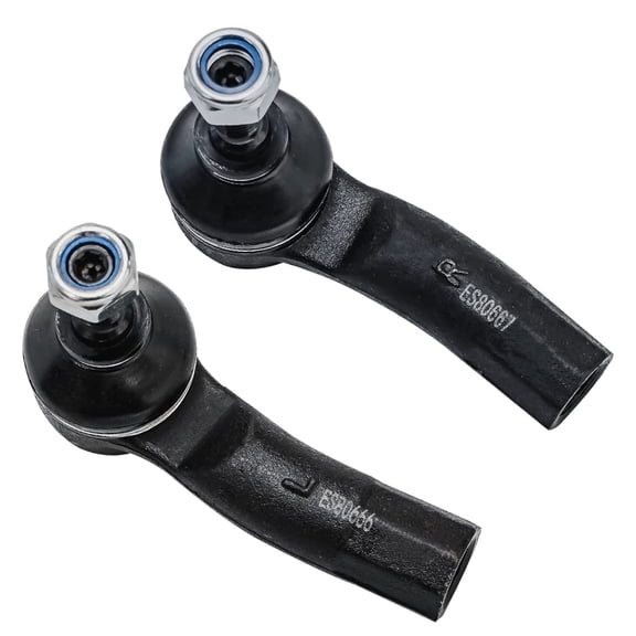 Detroit Axle - 2pc Front Outer Tie Rods for Audi A3 Quattro S3 Q3 VW Jetta Beetle Passat Arteon Eos Golf Sportwagen GTI R32 Rabbit Tiguan