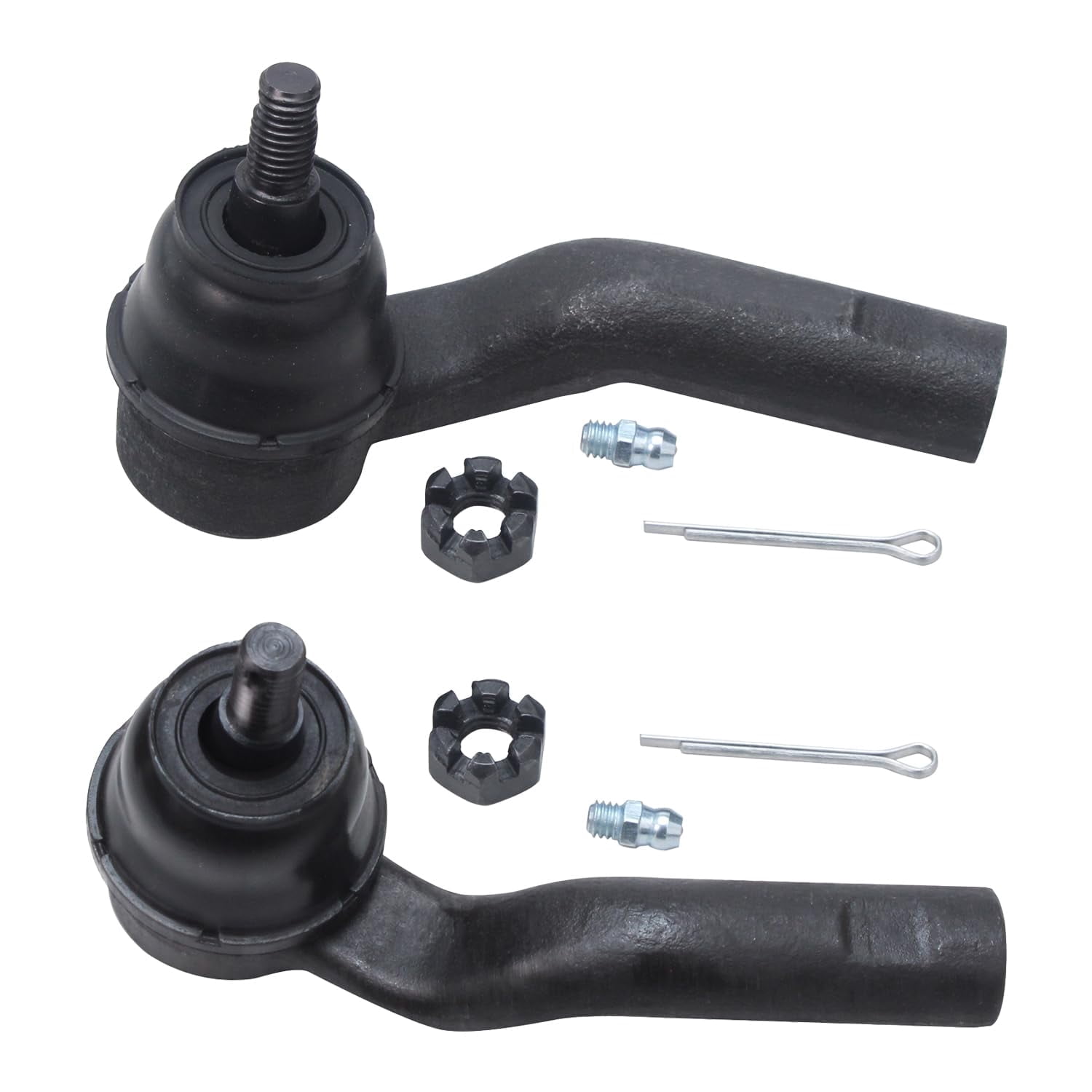 Detroit Axle - Front 2pc Tie Rods for Ford C-Max Escape Focus Transit Connect Lincoln MKC, 2013 2014 2015 2016 2017 2018 2019, 2 Outer Tie Rod Ends Replacement