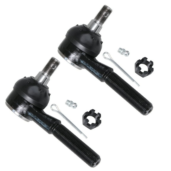 Detroit Axle - Front 2pc Tie Rods for Ford Country Squire LTD Crown Victoria Lincoln Continental Town Car Mark VI Mercury Colony Park Grand Marquis, 2 Outer Tie Rod Ends Pair Replacement