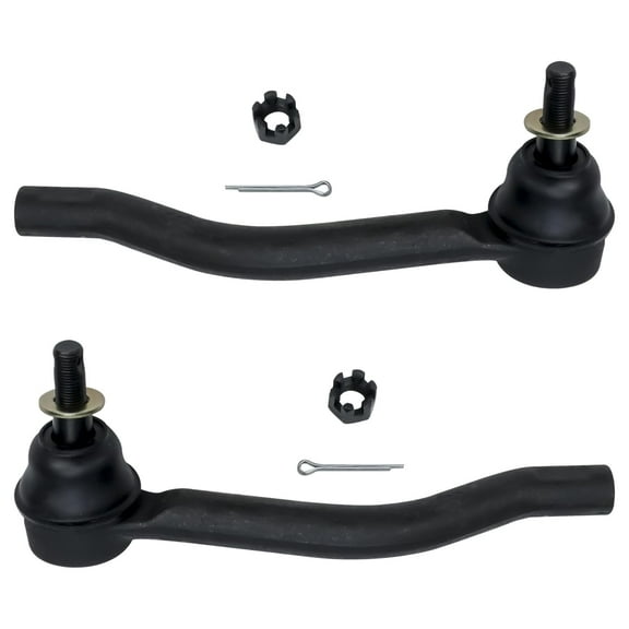 Detroit Axle - Front 2pc Tie Rods for 07-11 Nissan Altima, 09-14 Murano, 2 Outer Tie Rod Links 2007 2008 2009 2010 2011 2012 2013 2014 Replacement