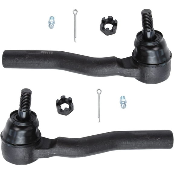 Detroit Axle - Front 2pc Tie Rods for 2003-2007 Cadillac CTS, 2 Outer Tie Rod Ends 2003 2004 2005 2006 2007 Replacement