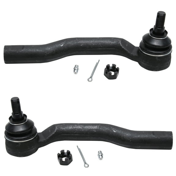 Detroit Axle - Front 2pc Tie Rods for 2007-2012 Mazda CX-7, 07-15 CX-9, 2 Outer Tie Rod Ends 2007 2008 2009 2010 2011 2012 2013 2014 2015 Replacement