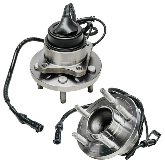 Detroit Axle - Front 2pc Wheel Bearing Hubs for 05-11 Ford Crown Victoria Lincoln Town Car Mercury Grand Marquis, 2 Wheel Bearing & Hubs Assembly 2005 2006 2007 2008 2009 2010 2011 Replacement