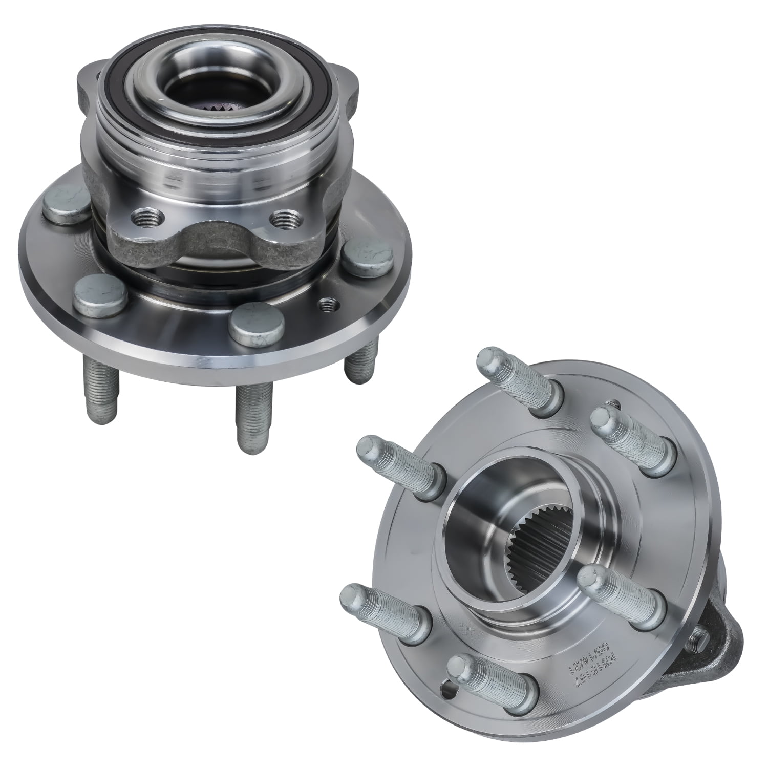 Detroit Axle - Front 2pc Wheel Bearing Hubs for 4WD 15-21 Chevy Colorado GMC Canyon 2015 2016 2017 2018 2019 2020 2021, 2 Wheel Bearing & Hubs Assembly Replacement