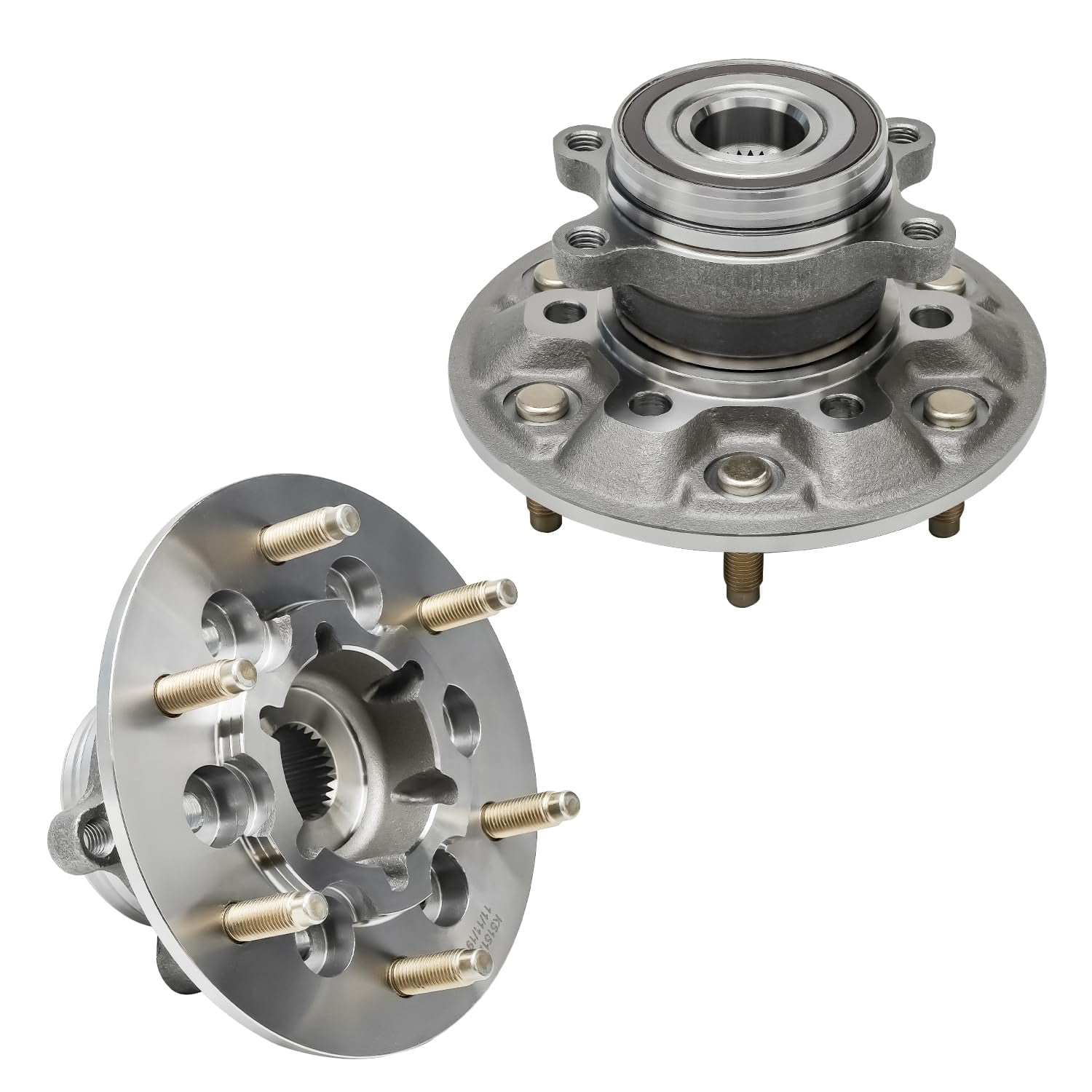 Detroit Axle - Front 2pc Wheel Bearing Hubs for 4WD 2009-2012 Chevrolet Colorado GMC Canyon, 2 Wheel Bearing & Hubs Assembly Set 2009 2010 2011 2012 Replacement