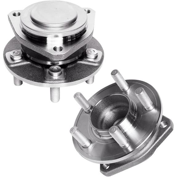 Detroit Axle - RWD 2pc Front Wheel Hub Bearings Assembly for 2012-2023 Chrysler 300 Dodge Challenger Charger, 2013 2014 2015 2016 2017 2018 2019 2020 2021 2022 Replacement