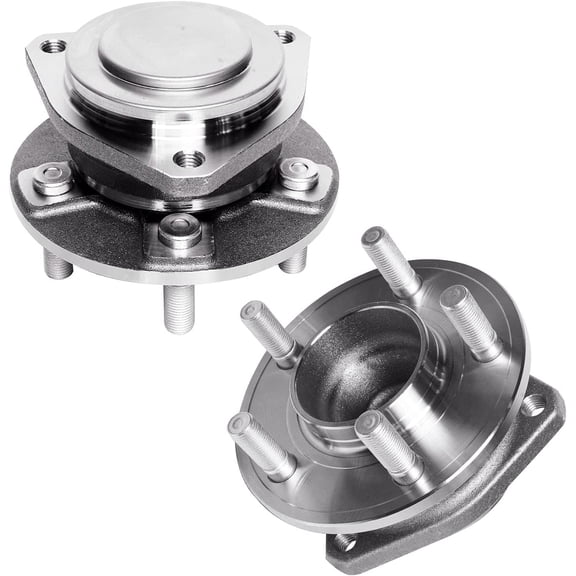 Detroit Axle - Pair RWD Front Wheel Hub Bearings Assembly Replacement for 2012-2023 Chrysler 300 Dodge Challenger Charger, 2013 2014 2015 2016 2017 2018 2019 2020 2021 2022- w/ABS