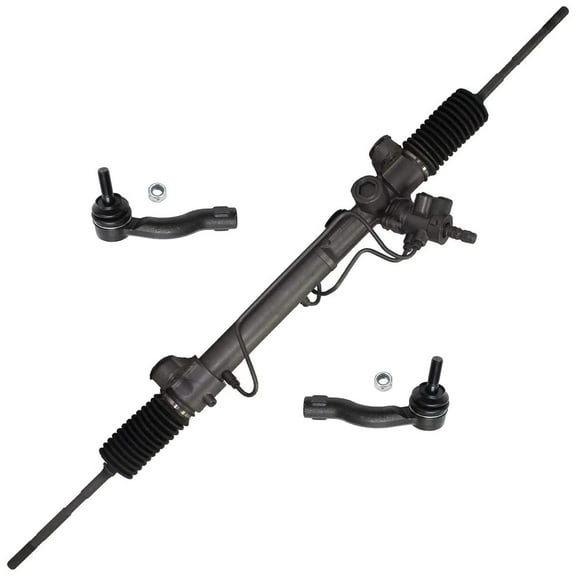 Detroit Axle - Front 3pc Rack & Pinion Kit for 05-10 Scion tC, 1 Power Steering Rack and Pinion 2 Outer Tie Rod Ends 2005 2006 2007 2008 2009 2010 Replacement