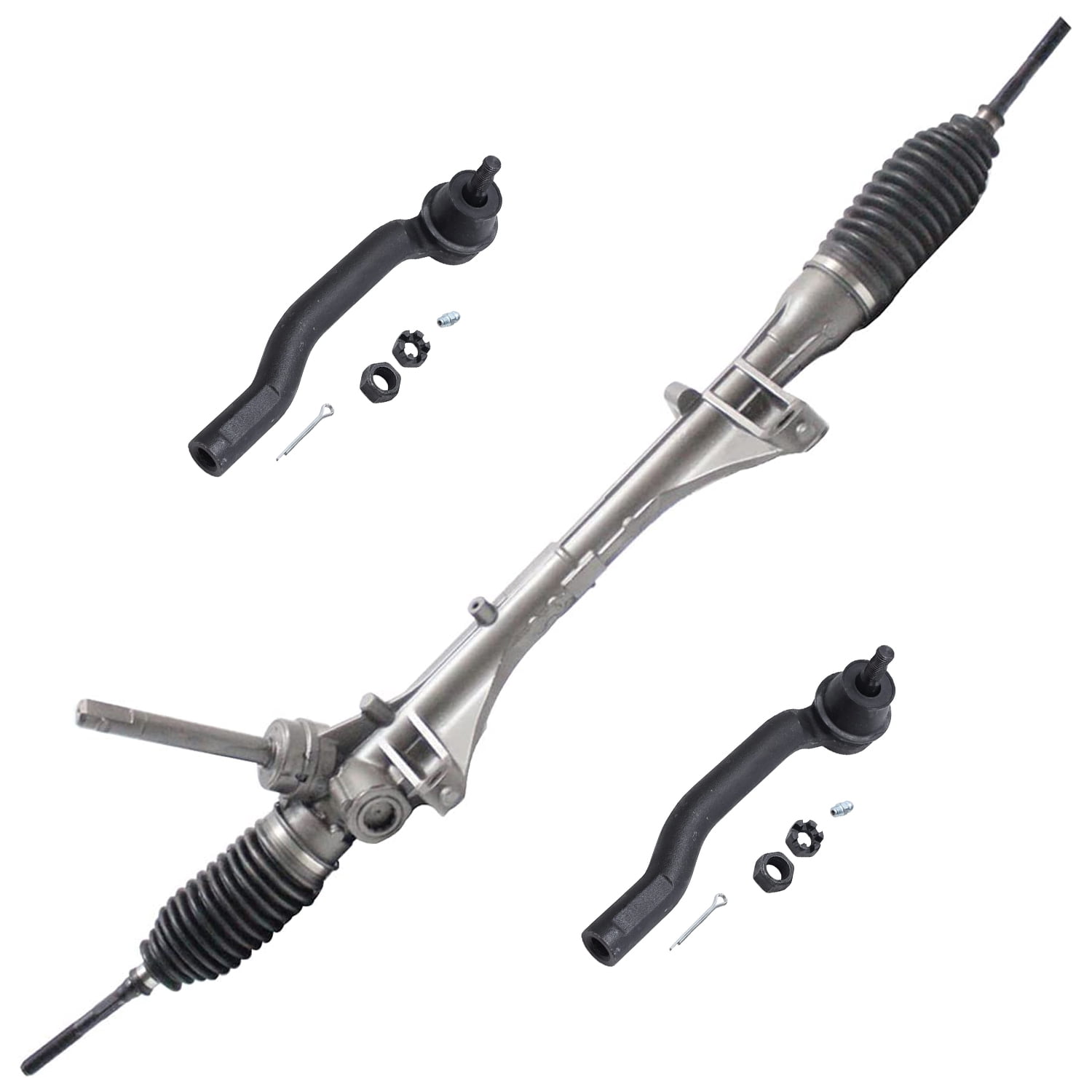 Axel And Rack Detroit Axle - Front 3pc Rack and Pinion Kit for 07-11 Nissan Versa, 1 ...