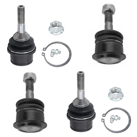 Detroit Axle - Front 4pc Ball Joints for 2003-2005 Ford Crown Victoria Lincoln Town Car Mercury Grand Marquis Marauder, 4 Upper Lower Ball Joints 2003 2004 2005 Replacement